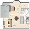 A2 | 582 SQ FT | 1 BED / 1 BATH A2 | 582 SQ FT | 1 BED / 1 BATH